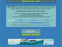Tablet Screenshot of forum.alaska-info.de